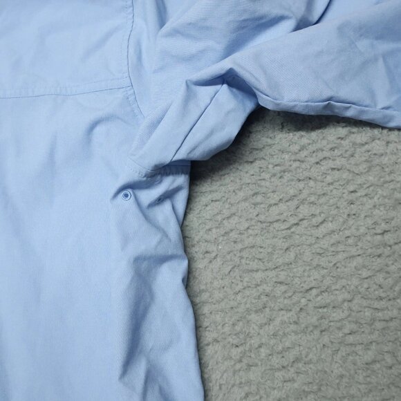 LL Bean Shirt Mens XL Blue No Fly Zone Safari Outdoor Vented Fishing Camp Pocket - Picture 14 of 15